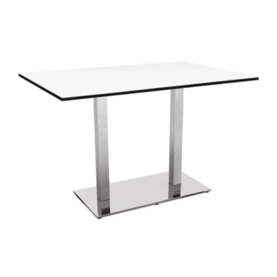 Bistrotisch HERA v2 Outdoor Tisch Dekor Weiß Leinenfarbe