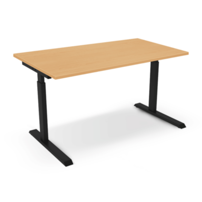 Schreibtisch manuell höhenverstellbar LORY 25mm Dekor Buche