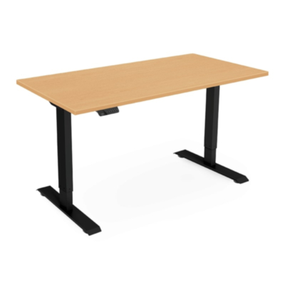 Elektrisch Höhenverstellbarer Schreibtisch UPDO Buche (Dual Motor)