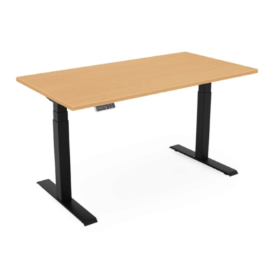 Elektrisch Höhenverstellbarer Schreibtisch UPDO PLUS Buche (Dual Motor)