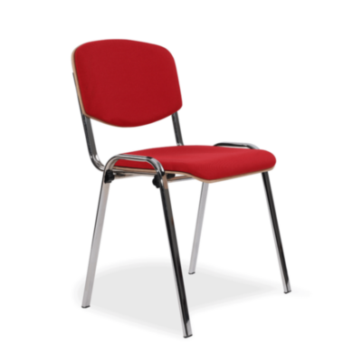 Stapelstuhl ISO Holz v3 Konferenzstuhl Besucherstuhl Gestell Chrom