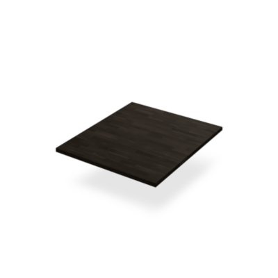 Massivholz-Tischplatte Buche gebezit in Wenge 18mm eckig Anti-Verzugsschienen
