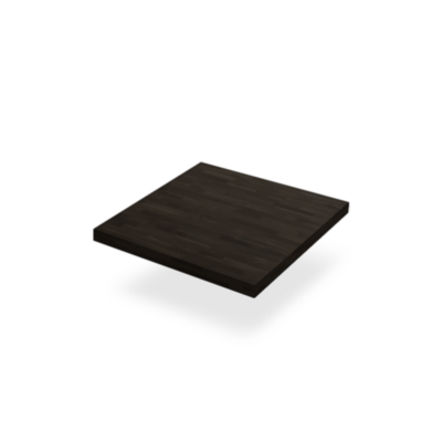 Massivholz-Tischplatte Buche gebeizt in Wenge 40mm eckig Anti-Verzugsschienen