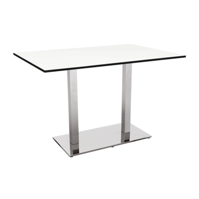 Bistrotisch HERA v2 Outdoor Tisch Dekor Weiß Leinenfarbe
