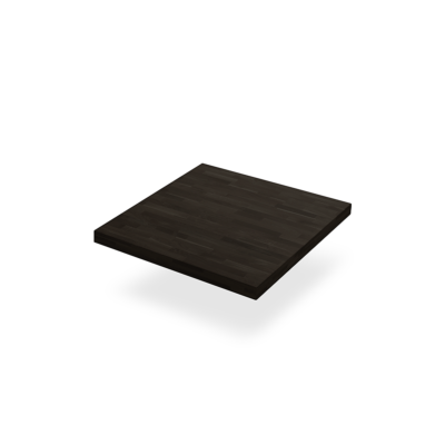 Massivholz-Tischplatte Buche gebeizt in Wenge 40mm eckig Anti-Verzugsschienen